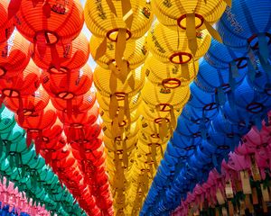 Preview wallpaper paper lanterns, lanterns, colorful