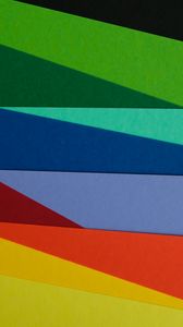 Preview wallpaper paper, multicolored, rainbow, colors