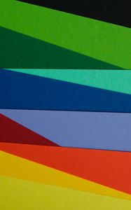 Preview wallpaper paper, multicolored, rainbow, colors