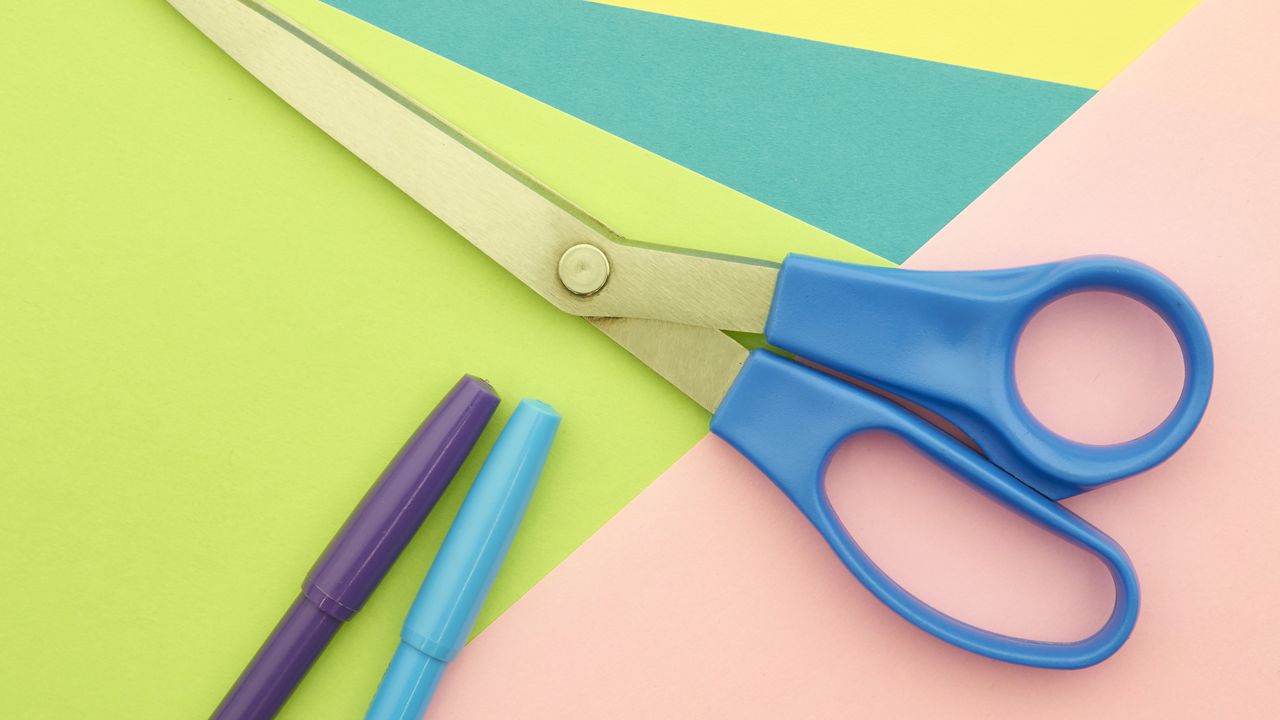 Wallpaper paper, scissors, creativity, bright