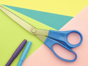 Preview wallpaper paper, scissors, creativity, bright