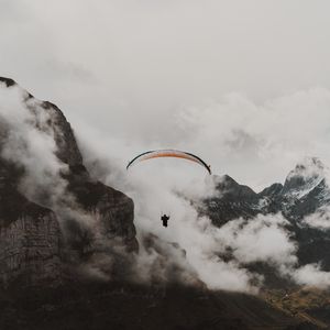Preview wallpaper paraglider, parachute, flying