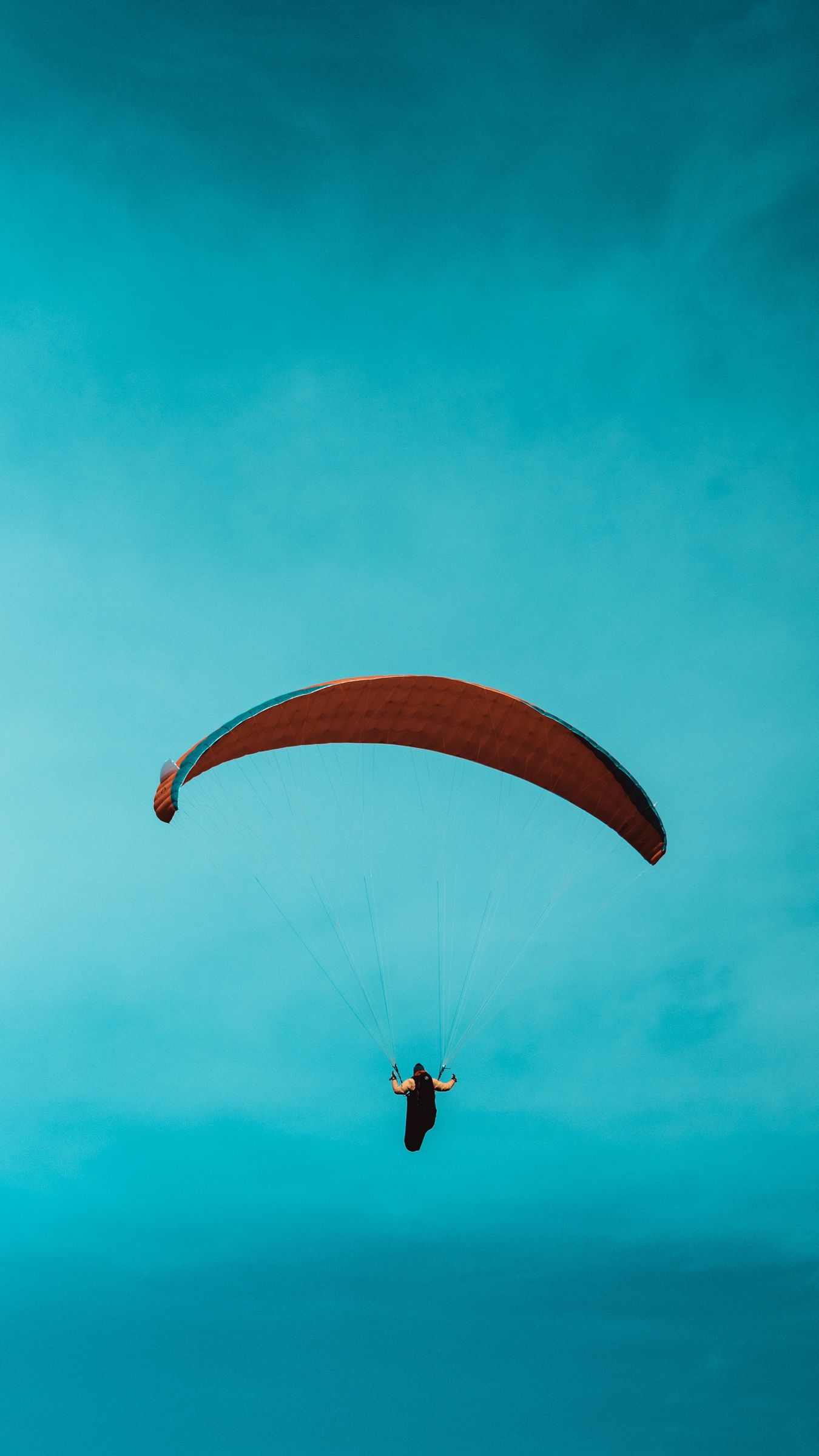 Download wallpaper 1350x2400 paraglider, parachute, skydiver, sky iphone  8+/7+/6s+/6+ for parallax hd background