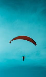 Preview wallpaper paraglider, parachute, skydiver, sky