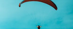 Preview wallpaper paraglider, parachute, skydiver, sky
