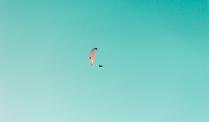 Preview wallpaper paraglider, paragliding, flight, sky, minimalism