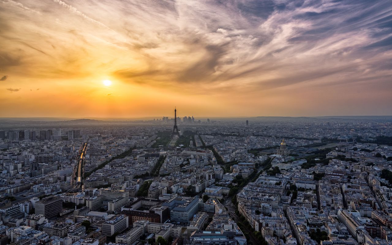 1280x800 Wallpaper paris, eiffel tower, city, buildings, france