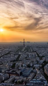 Preview wallpaper paris, eiffel tower, city, buildings, france