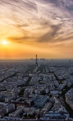 240x400 Wallpaper paris, eiffel tower, city, buildings, france