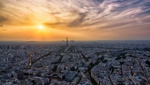 Preview wallpaper paris, eiffel tower, city, buildings, france