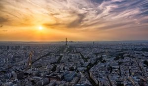 Preview wallpaper paris, eiffel tower, city, buildings, france