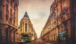 Preview wallpaper paris, france, building, sky, street