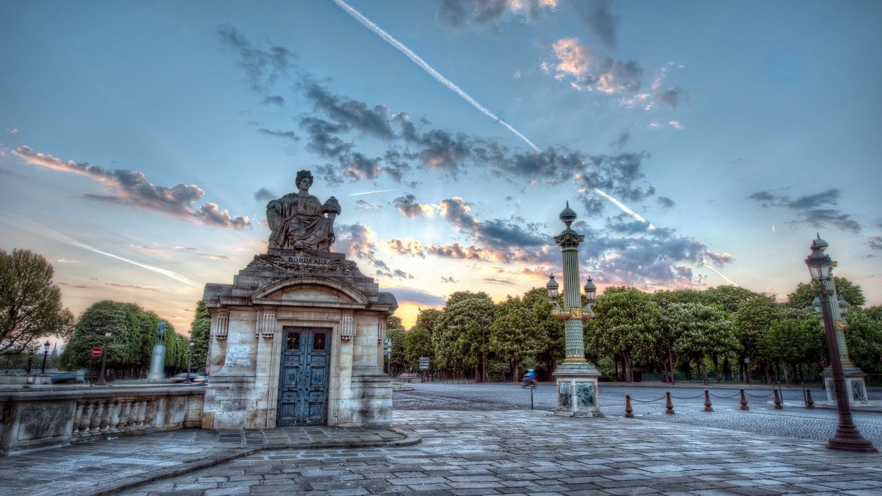 Wallpaper paris, france, building, hdr