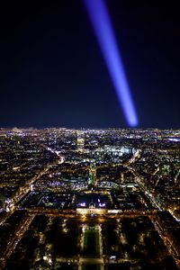 Preview wallpaper paris, lights, buildings, view, france, dark