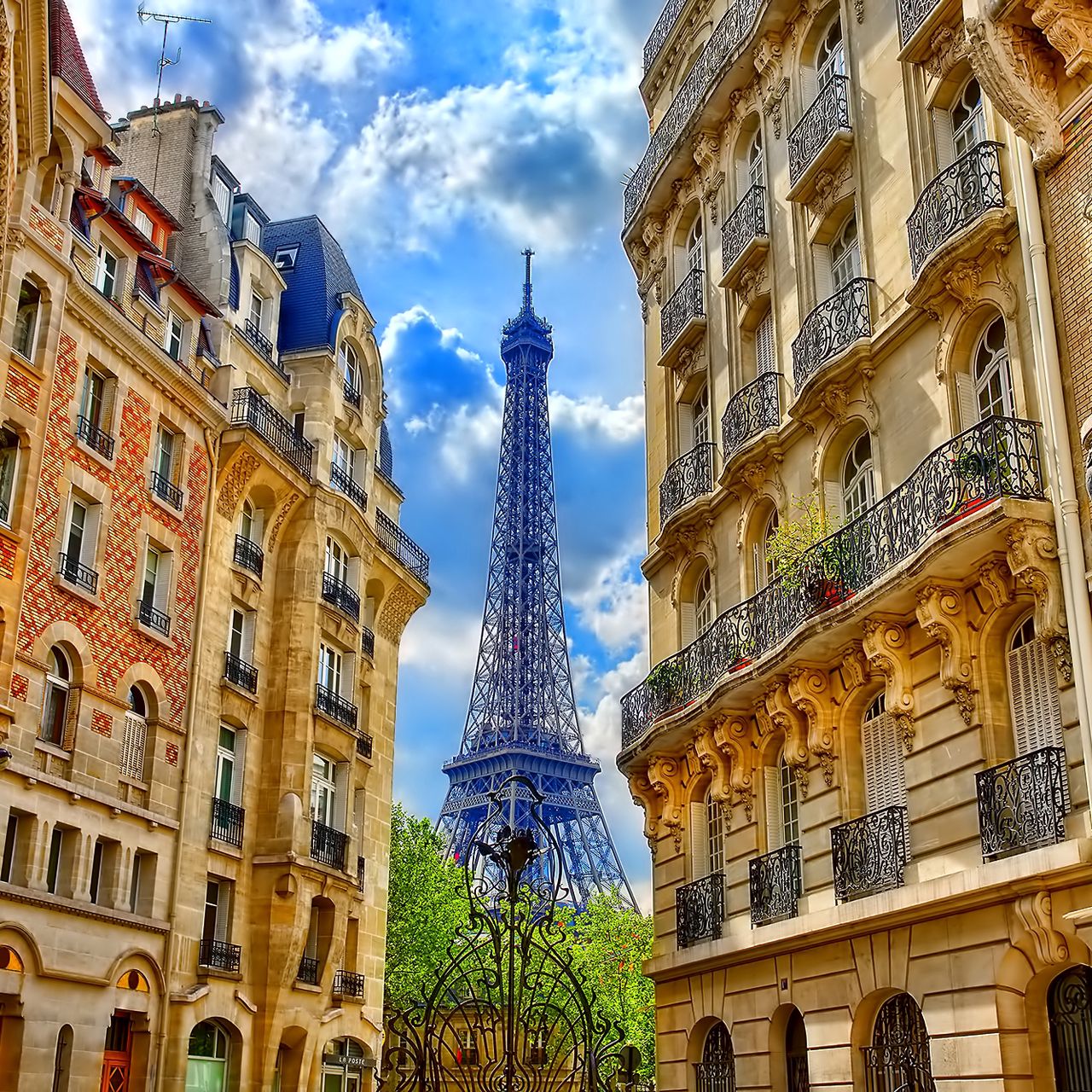 Download Wallpaper 1280x1280 Paris France Building Eiffel Tower Ipad Ipad 2 Ipad Mini For Parallax Hd Background