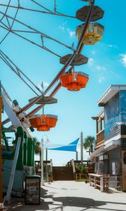 Preview wallpaper park, attraction, ferris wheel, summer