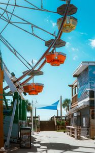 Preview wallpaper park, attraction, ferris wheel, summer
