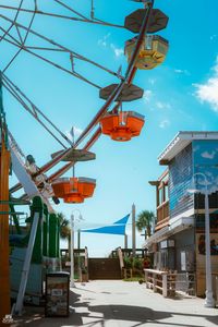 Preview wallpaper park, attraction, ferris wheel, summer