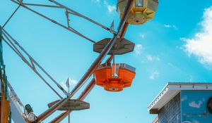 Preview wallpaper park, attraction, ferris wheel, summer