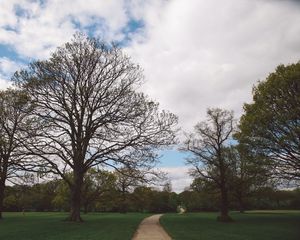 Preview wallpaper park, path, trees, garden