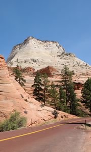 Preview wallpaper park, usa, road, zion, nature