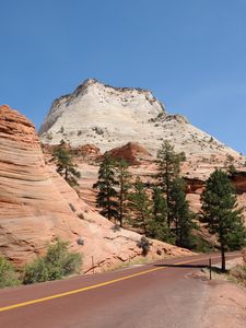 Preview wallpaper park, usa, road, zion, nature