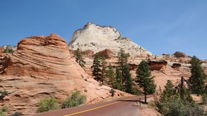 Preview wallpaper park, usa, road, zion, nature