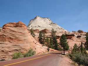 Preview wallpaper park, usa, road, zion, nature