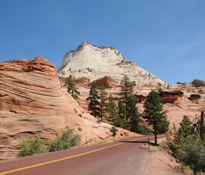 Preview wallpaper park, usa, road, zion, nature