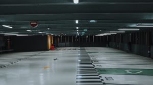 Preview wallpaper parking, premises, floor, marking