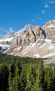 Preview wallpaper parks, canada, mountain, landscape, rock banff