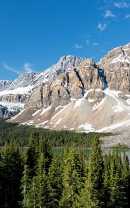 Preview wallpaper parks, canada, mountain, landscape, rock banff