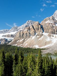 Preview wallpaper parks, canada, mountain, landscape, rock banff