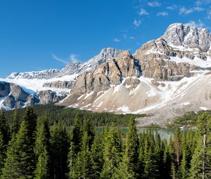 Preview wallpaper parks, canada, mountain, landscape, rock banff