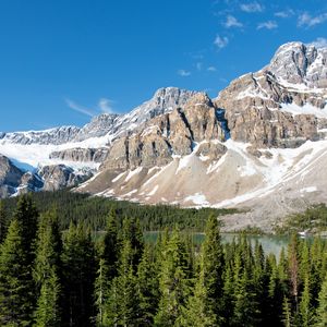 Preview wallpaper parks, canada, mountain, landscape, rock banff