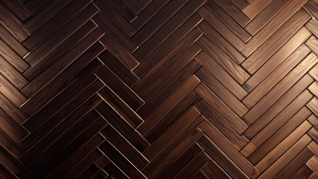 Wallpaper parquet, floor, boards, wood, dark, brown