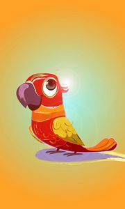 Preview wallpaper parrot, bird, bright, art