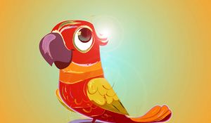 Preview wallpaper parrot, bird, bright, art