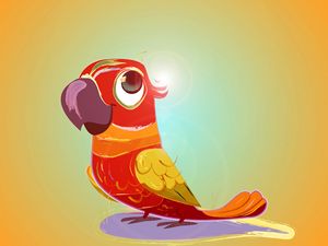 Preview wallpaper parrot, bird, bright, art