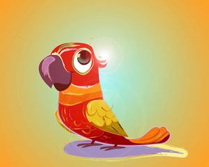 Preview wallpaper parrot, bird, bright, art