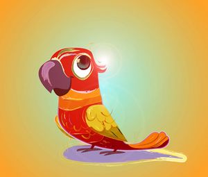 Preview wallpaper parrot, bird, bright, art