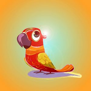 Preview wallpaper parrot, bird, bright, art