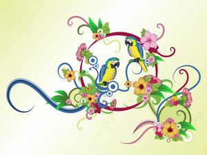 Preview wallpaper parrots, colorful, colors, patterns