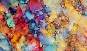 Preview wallpaper particles, broken, colorful, glass, abstraction