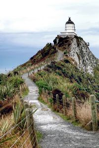 Preview wallpaper path, grass, lighthouse, nature