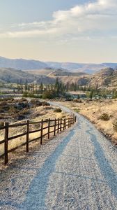 Preview wallpaper path, hills, trees, landscape