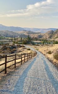Preview wallpaper path, hills, trees, landscape