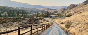 Preview wallpaper path, hills, trees, landscape