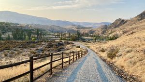 Preview wallpaper path, hills, trees, landscape