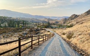 Preview wallpaper path, hills, trees, landscape